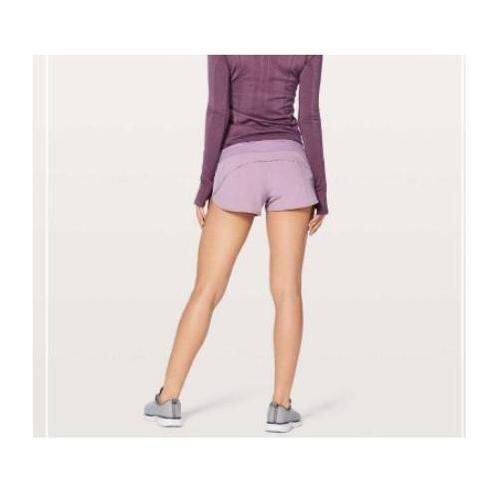 Lululemon Shorts Womens Size 6 Lilac Quartz Athletic Zipper Pocket Swift - Picture 6 of 11